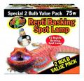 2-Pack Zoo Med 75 Watt Basking Bulbs